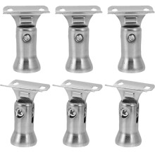 6Pièces Supports De Rampe En Acier Inoxydable Argenté Pour Escalier