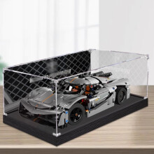 Acrylic Display Case for 42173 Roadster with Artistic Painted Background and Transparent Design