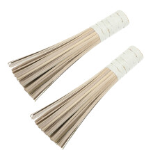 2St Retro Bamboe Keukenborstel Potten Woks Schoonmaaktool