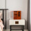 Brown Wooden Wall Cabinet Vintage Style Multi-Functional Storage 3