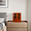 Brown Wooden Wall Cabinet Vintage Style Multi-Functional Storage 4
