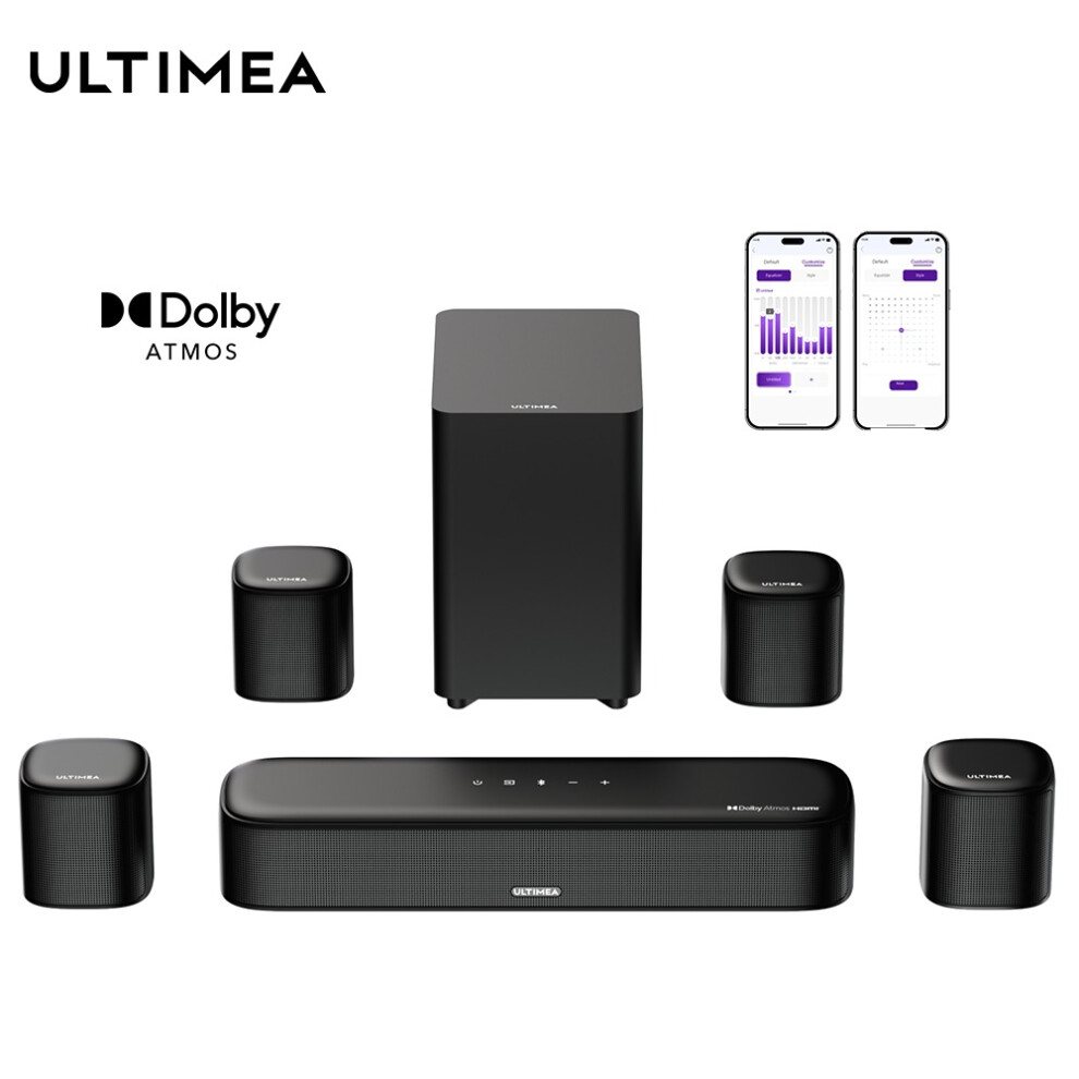 Ultimea Aura A60 7.1 Dolby Atmos Soundbar With Subwoofer