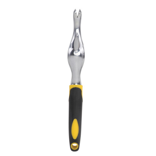 Garden Weeding Tools Yellow Die-Cast Aluminum Manual Weeder Fork