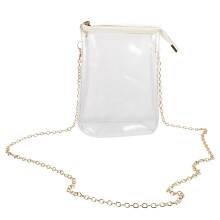 Creative Transparent Shoulder Bag PVC Phone Storage Bag for Women