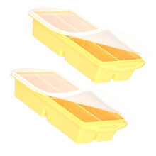 Construction forte d'ABS de plateaux de stockage de quatre-Jaune