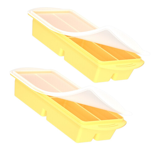 Construction forte d'ABS de plateaux de stockage de quatre-Jaune
