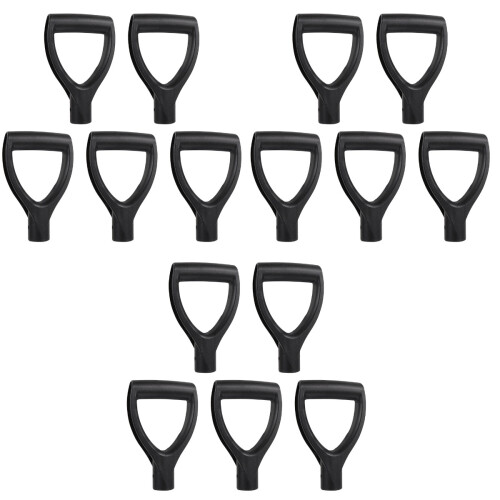 3 Pack Multifunction Shovel Handle Snow Shovel Handle 18.5x12cm Black 2
