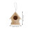 3 Pezzi Decorazione Nido Uccelli Esterno Mini Ornamento 6