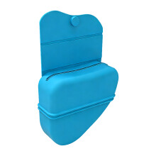 Pet Supplies Silicones Dogs Treat Bag Portable Pet-Blue