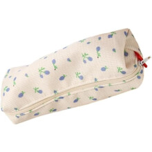 Blue Pencil Case for Women Multiuse Pen and Makeup Pouch Fresh Style Compact Coin Holder Bag