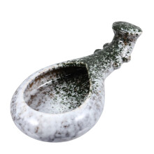 Ceramic Ink Dish for Calligraphy Brushes, Glazed Tray with Stable Design and Precise Ink Control