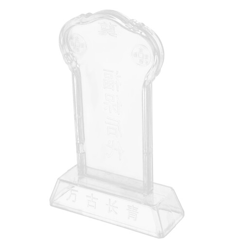 placa comemorativa ancestral em plástico para túmulos e funeral
