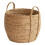 Decorative Planter Basket, Rattan Woven Flower Pot with Handles for Indoor Use Medium 1