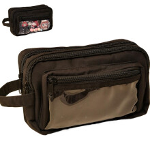 Kawaii Transparent Pencil Case Large Capacity Waterproof ThreeLayer Black Pencil Pouch for School and Office