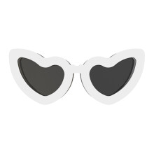 Protective Dog Eyewears Heart Shape For Wind Sand And Sun-White