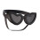 Dog Eye Protections Goggles Heart Pattern Soft Frame Safe-Black 1