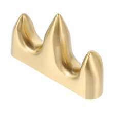 Brass Pen Holder with Mountain Design, Stable AntiRoll Stand for Calligraphy Brushes and Pens
