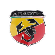(C) Car Styling 3D Metal Italy Sticker Scorpion Adhesive Abarth Badge Decal Emblem for Fiat Viaggio Abarth Punto 124 125 500