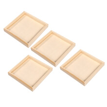 4er-pack 3d-puzzle-sortierbehälter aus holz, langlebig