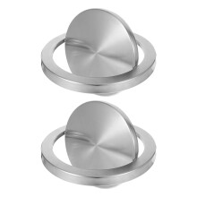 2 stück edelstahl abfalleimer deckel 21,5–24 cm für küche bad