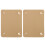 2 pièces housse protectrice poignée valise en cuir PU 1