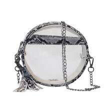 1Sac Bandoulière Mode Transparent Rond Et Polyvalent