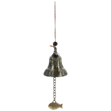 2Stk Vintage Windspiel Hängende Goldene Glocke Metall Deko Für Tür