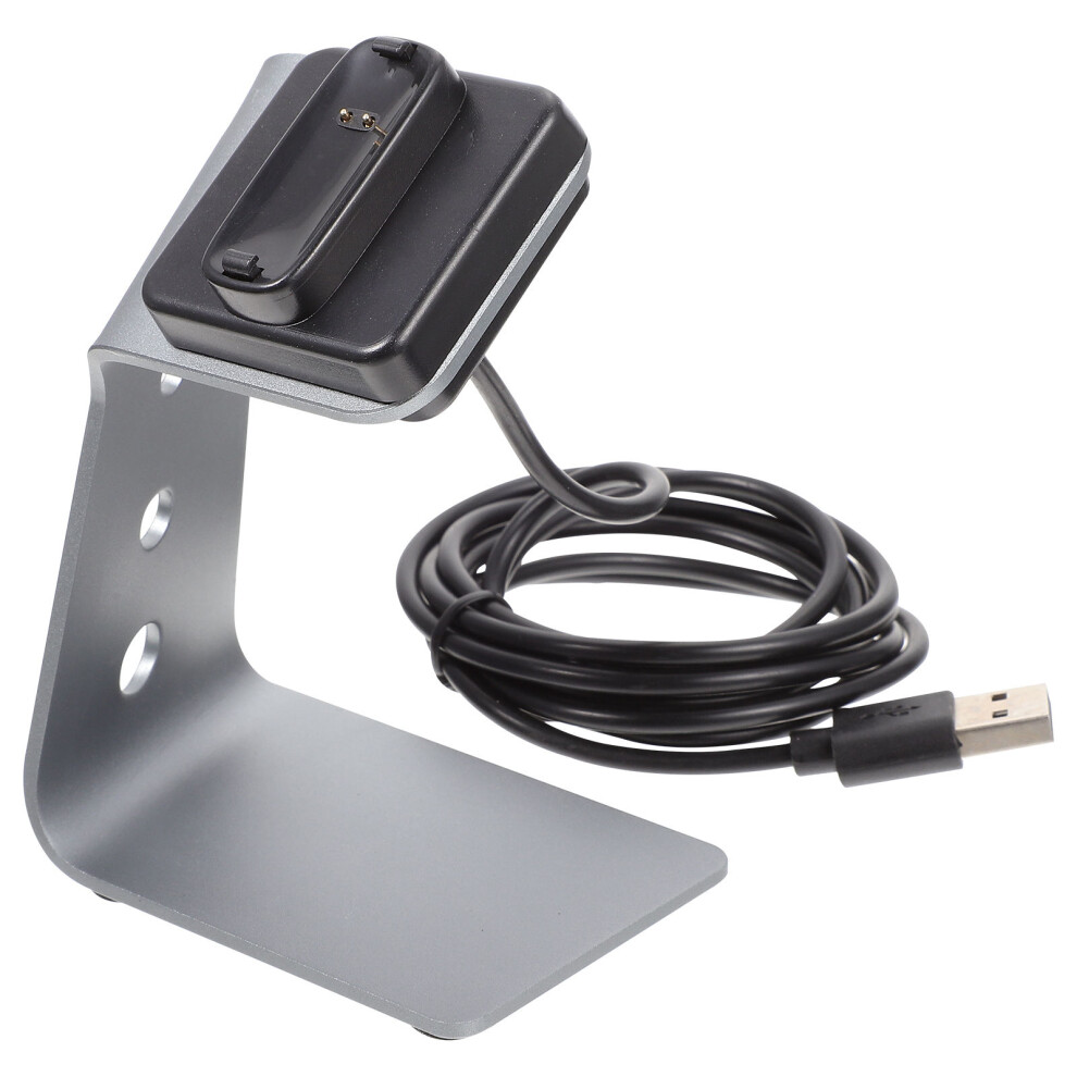 2Pcs Smartwatch Charging Dock Usb Cord Stable Safe Charger Base Grey 032297141937