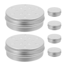 6Pcs 60Ml Hollow Thread Aluminum Box For Dog Scent Training Portable