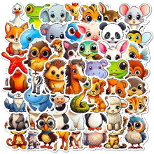 (30PCS) 10/30/50pcs Cute Cartoon Large Eyed Animal Graffiti Stickers Funny Laptop Phone Fridge Suitcase Car Decoration Sticker Kids Toys