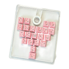 Heart And Butterfly Themed Keycaps PBT Original Height 21-Pink