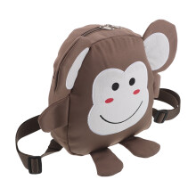 1Monkey Rugzak Lichtbruin Nylon Met Georganiseerde Opbergvakken