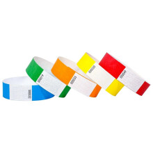 Braccialetti In 5 Colori per Eventi - Braccialetti Identificativi Impermeabili Resistenti Allo Strappo Fino A 500 Unità B