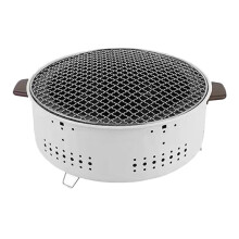 conjunto de grelha de mesa portátil a carvão para cozinha e churrasco