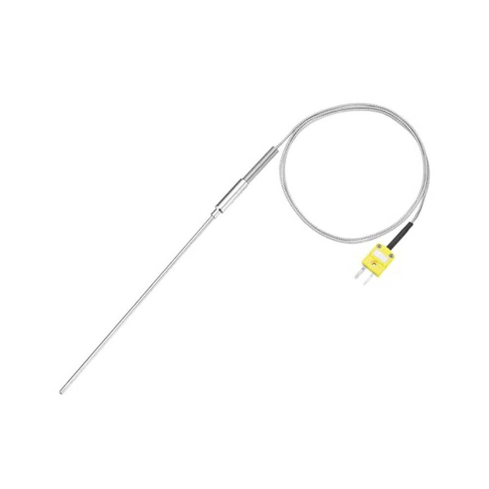Tauoh K Type Thermocouple With Plug, Meter Temperature Sensor Probe -50 To 1100C,3.3Ft Wire 4X150mm