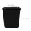 2Pcs Black Plastic Trash Can Simple Durable Waste Bin for Home Office 10
