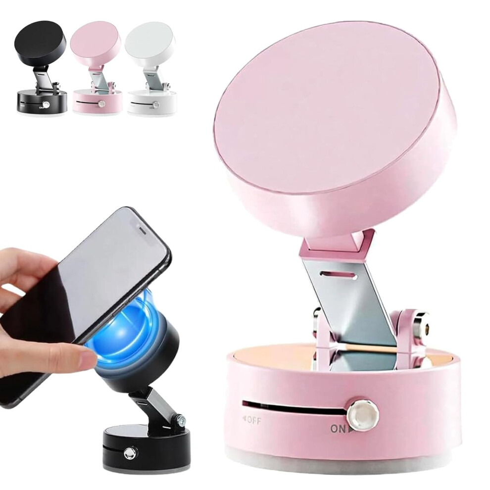 Magnetic Phone Holder For Iphone 16/15/14/13/12, 360 Rotating Foldable Retractable Doublesided Stand In Pink 9771547541974