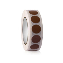 (brown) adhesive dot labels 1000pcs 13mm for scrapbooking