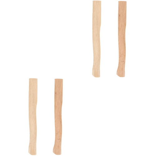 4Pcs Light Yellow Wooden Handle Replacement for Hatchet Home Use 2