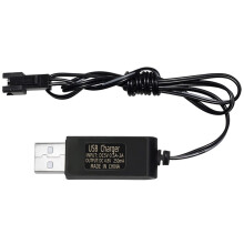 USB Charger for NiCd Battery 4.8V 250mA Cable with SM 2P Connector and Smart Charging Control