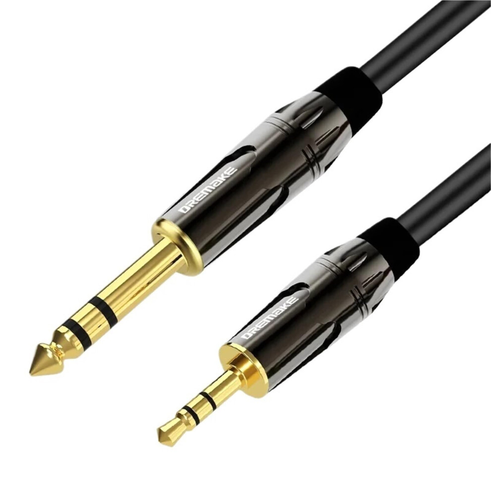3.5Mm To 6.35Mm Stereo Audio Cable 8M Trs Male To Male Cord For Guitar Amplifier Piano Clear Sound 9092120164695