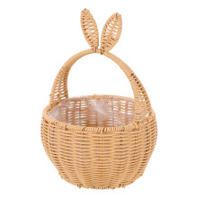 Bunny Aufbewahrungskorb Beige Imitat Rattan Für Zuhause