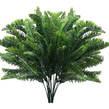 Artificial Fern (Set of 6) - Indoor/Outdoor Artificial Plant - Artificial Foliage for Living Room, Garden, Wedding Decoration, Office, Zen Bathroom De