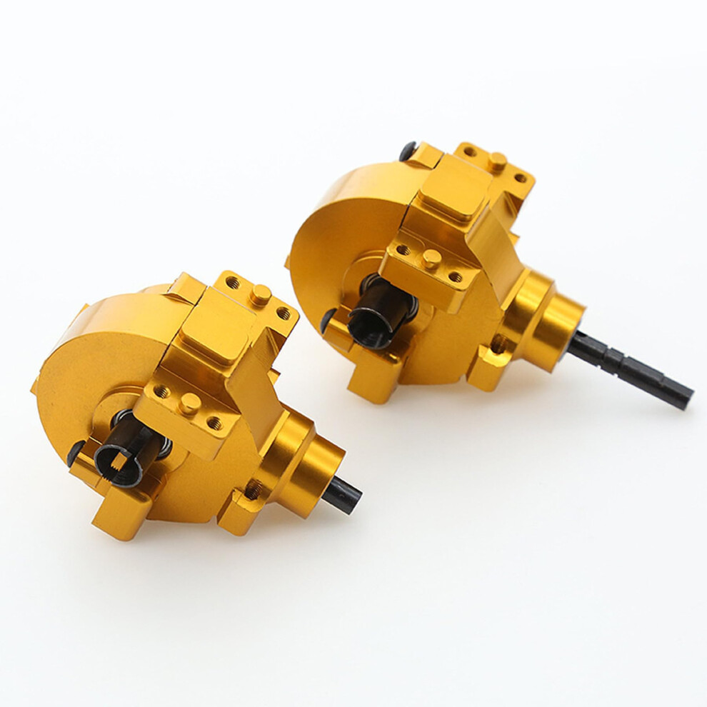 1/10 Rc Differential Gearbox Set For Hsp Redcat Himoto Cars, Metal Gears Finish Gold 9092120164176