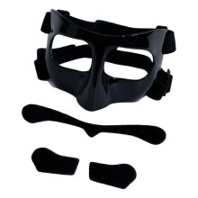 (Black Black Sticker) Basketball Mask Face for Broken Nose for Softball Party Soccer Clear Black Sticker