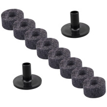 Drum Cymbal Sleeves and Felt Pads Set for Cymbal Protection and Enhanced Sound Control