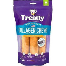 Treatly Usa Collagen Rolls, 6 IN-4 Pack,Chicken