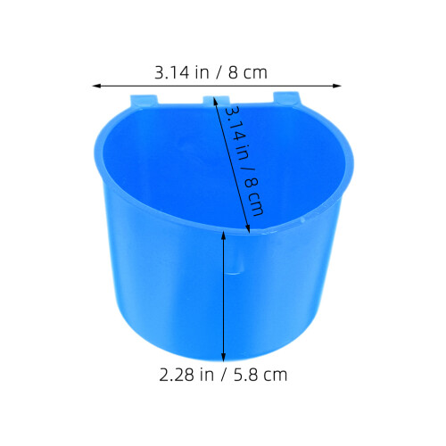8Pcs Hanging Feeding Watering Cup For Chicken Coop Rabbit Cage 2