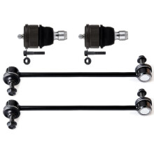 4PCS Front Sway Bar Link Kit Suspension Ball Joint Set for Ford Escape 0512 Mercury Mariner Mazda Tribute Durable Alloy Construction