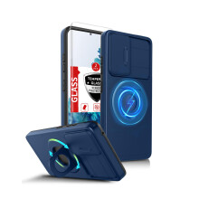 Case for Samsung Galaxy S20 FE MagSafe Compatible Magnetic Kickstand Ring MilitaryGrade Drop Protection with Camera Cover and 2 Screen Protectors